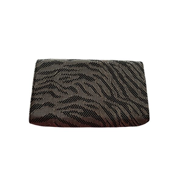 H&M Zebra Pattern Woven Straw Texture Clutch - Picture 3 of 16